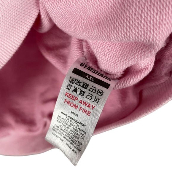 Gymshark GSLC Lifting Club Pink Sweatshirt XXL Oversized Pullover Crewneck - Picture 5 of 6